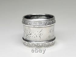 Vintage Antique Sterling Silver Napkin Ring Monogrammed H A Mason 22 Grams