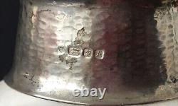 Vintage English Sterling Silver Napkin Ring B initial cutout, dated 1982