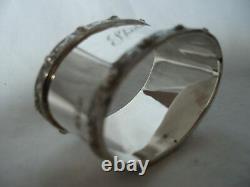 Vintage English Sterling Silver Napkin Ring Sheila name engraving d. 1958