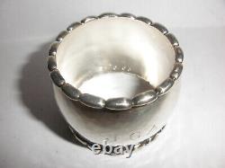 Vintage Georg Jensen Denmark sterling silver hammered napkin ring 30A 1960`s
