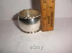Vintage Georg Jensen Denmark sterling silver hammered napkin ring 30A 1960`s