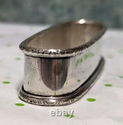 Vintage Lunt 770 Sterling Silver Napkin Ring No Mono Heavy