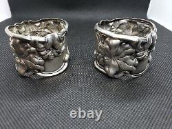 Vintage Pair Frank Whiting Sterling Florence Napkin Rings