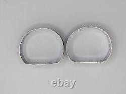 Vintage Pair of 1960's English Sterling Silver Napkin Rings Dad and Mother