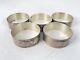 Vintage Sterling Taxco Silver 925 Napkin Rings Set Of 5 Ty-05 Early Antique
