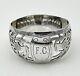 Vintage Scottish Sterling Silver Napkin Ring Fc Initials Engraving, Dated 1945