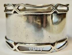 Vintage Sterling Silver Towle #8737 Large Pierced Napkin Ring