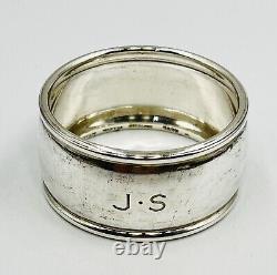 Vintage Tiffany & Co Makers Sterling 4638 M Napkin Ring Monogram 46 grams