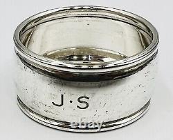 Vintage Tiffany & Co Makers Sterling 4638 M Napkin Ring Monogram 46 grams