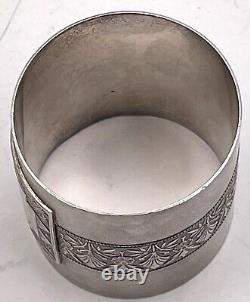 Wood & Hughes Sterling Silver Napkin Ring Holder from 19th Century