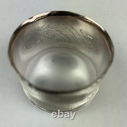 1892 World's Exposition Sterling Silver Napkin Ring Wire Wrapped 23g