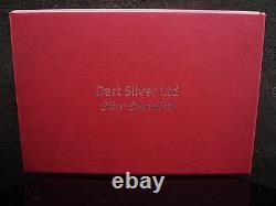 6 New Scottish Sterling Silver Napkin Rings (cased) Dart Silver Ltd