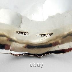Anneau de serviette en argent sterling Cherub Shreve avec monogramme WM.