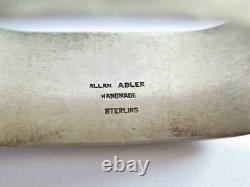 Antique Allan Adler Sterling Silver Arts & Crafts Nappin Ring D Initial