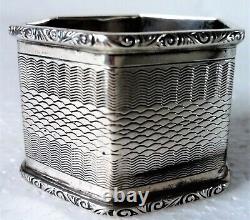 Antique Anglais Sterling Silver Napkin Ring Babs Nom Gravure, D. 1939