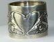 Antique Art Nouveau Jugentil Allemagne 800 Sterling Silver Napkin Ring