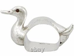 Antique George V Sterling Silver'duck' Nappkin Ring Birmingham 37,9g