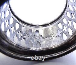 Antique Gorham 33807 Perced Cross Tear Drop Sterling Silver Napkin Ring Holder