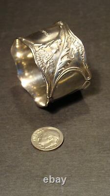 Antique Gorham Sterling Silver Art Nouveau Nappkin Ring Monogram Avec Eugeniawow