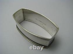 Art Deco Webster Sterling Silver Napkin Ring Napkin Titulaire Par Webster Co. C1920s