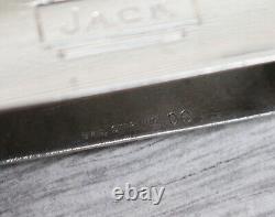 Bague de serviette en argent sterling moderniste vintage, Nom gravé JACK Fabricant B&M