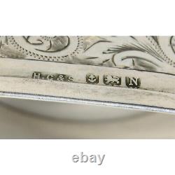 Ensemble de 6 anneaux de serviette en argent sterling anglais antique avec initiale R, datés de 1937.