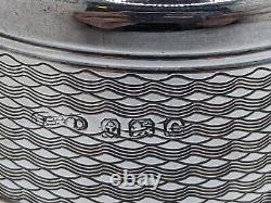 Ensemble de 6 anneaux de serviette en argent sterling antique anglais avec initiale G, datant de 1927.
