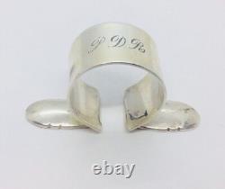 Georg Jensen Inc États-unis Antique Sterling Silver Napkin Ring À Main Enroulée