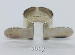 Georg Jensen Inc États-unis Antique Sterling Silver Napkin Ring À Main Enroulée