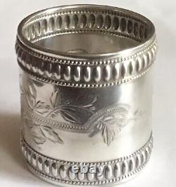 Large Bold Sterling Silver Napkin Ring Serviette Holder By Gorham Pour Jessie