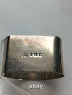 Napkin Ring #b Nordic Hallmarked Silver Avec Des Figures Gravées Au Début Des Années 1900