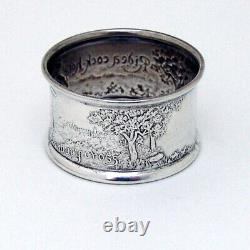 Nursery Rhyme Napkin Ring Arrowsmith Sterling Silver 1960s