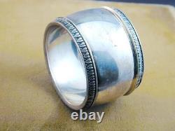 Rare Art Deco Buccellati Sterling Silver Napkin Ring Italie