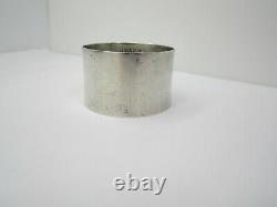 Rare Nourrice Rhyme Paye Baker Argent Sterling Qui A Tué Cock Robin Napkin Ring