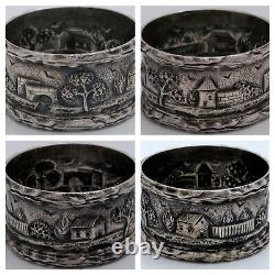 S. Kirk & Son Château Paysage Sterling Silver Napkin Ring Holder
