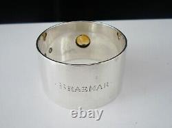 Scottish Provincial Sterling Silver Cairngorm Napkin Ring, William Robb Ballater