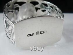 Silver Sterling Scottish Thistle Silver Napkin Ring Agate, W Johnson & Sons 1932