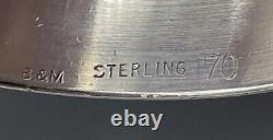 Sterling Silver Napkin Nom De Bague Gravé Susan B&m Art Deco