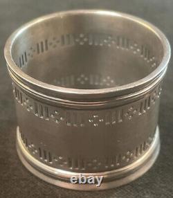 Tiffany Sterling Silver Pierced Nappkin Ring Nom Gravé Kathleen Mary Irvine