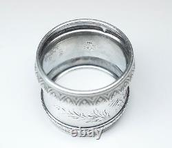 Vintage Antique Argent Sterling Nappkin Ring Monogrammed H A Mason 22 Grams