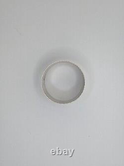 Vintage Christofle Sterling Silver Napkin Ring Withbox Joshua Nom Gravure